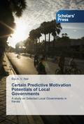 Certain Predictive Motivation Potentials of Local 