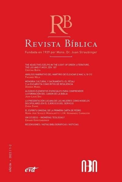Revista Bíblica 2022/1-2 - Año 84