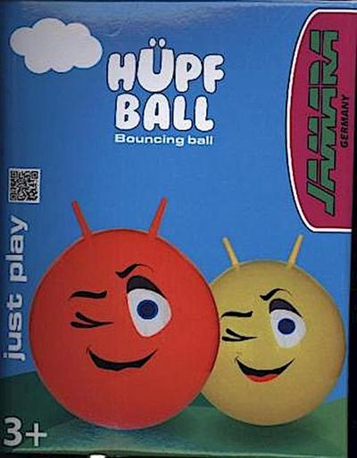 Jamara 460460 Hüpfball Eye - bis 50 kg, fördert den Gleichgewichtssinn und die motorischen Fähigkeiten, robust und widerstandsfähig, pflegeleicht, rot