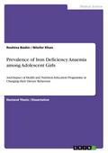 Prevalence of Iron Deficiency Anaemia among Adoles
