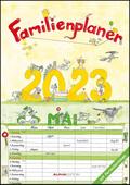 Familienplaner Cartoon 2023 - Familienkalender A3