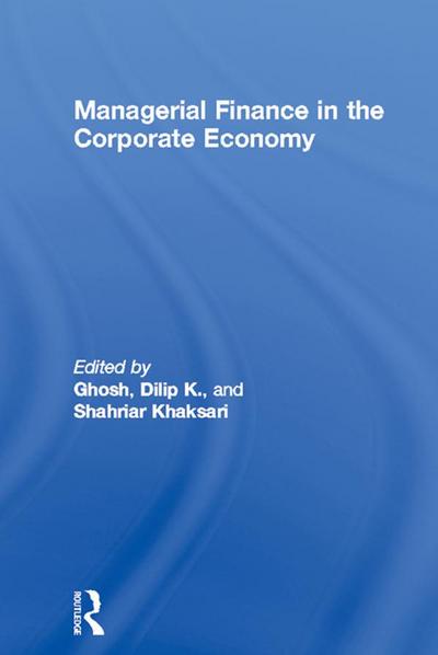 Managerial Finance in the Corporate Economy