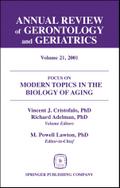 Annual Review of Gerontology and Geriatrics, Volume 21, 2001