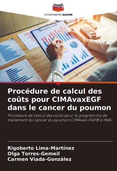 Procédure de calcul des coûts pour CIMAvaxEGF dans le cancer du poumon