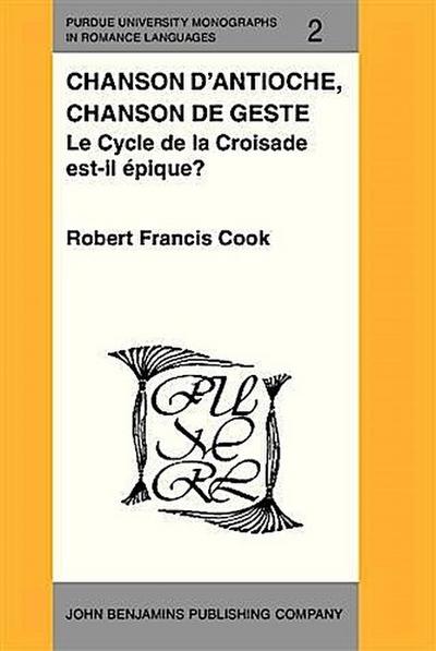 Chanson d’Antioche, chanson de geste