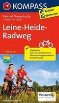 KOMPASS Fahrrad-Tourenkarte Leine-Heide-Radweg 1:5