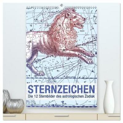 Sternzeichenkalender (hochwertiger Premium Wandkalender 2026 DIN A2 hoch), Kunstdruck in Hochglanz