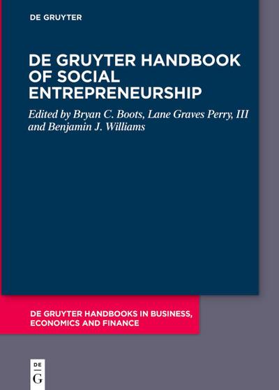 De Gruyter Handbook of Social Entrepreneurship