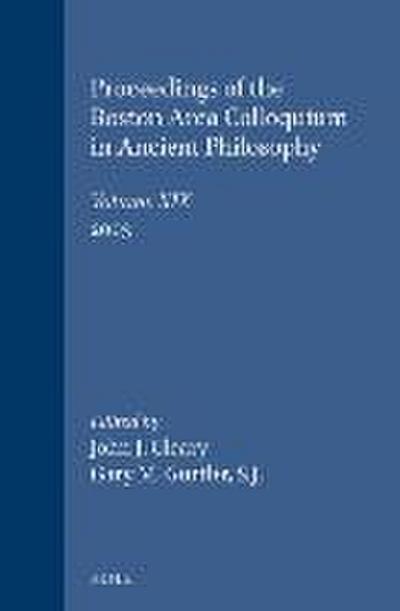 Proceedings of the Boston Area Colloquium in Ancient Philosophy