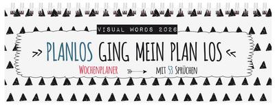 Tischquerkalender Visual Words 2026
