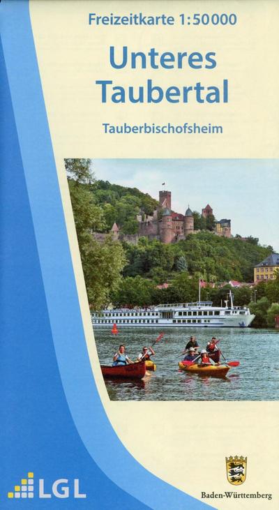 Topographische Freizeitkarte Baden-Württemberg Unteres Taubertal