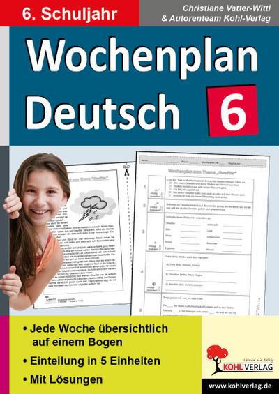 Wochenplan Deutsch 6