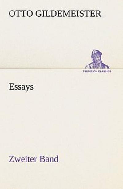 Essays - Zweiter Band
