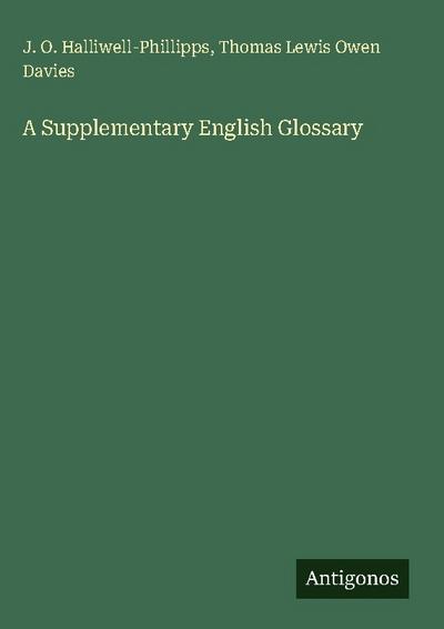 A Supplementary English Glossary