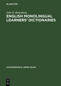 English monolingual learners’ dictionaries