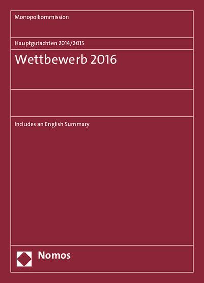 Hauptgutachten. Wettbewerb 2016