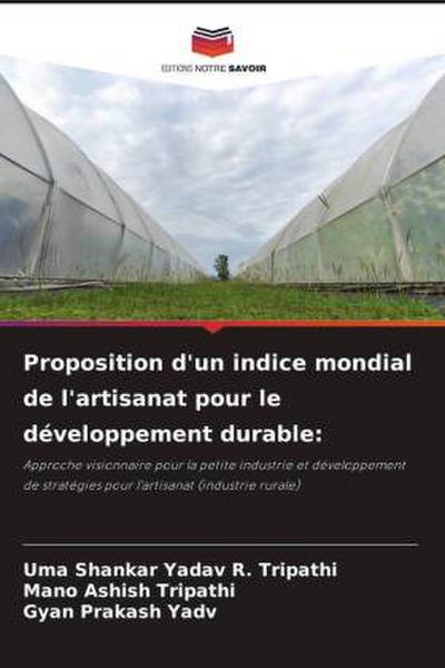 Proposition d’un indice mondial de l’artisanat pour le développement durable: