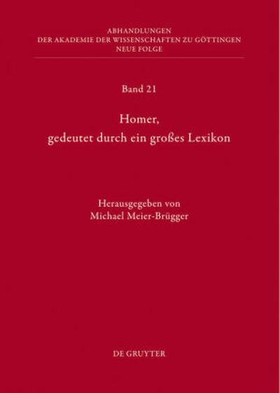 Homer, gedeutet durch ein großes Lexikon