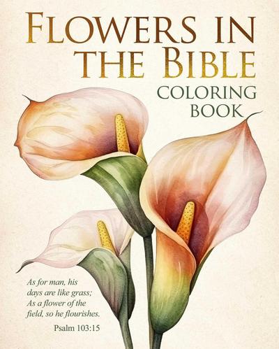 The Flowers in the Bible Coloring Book