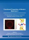 Functional Properties of Modern Materials II