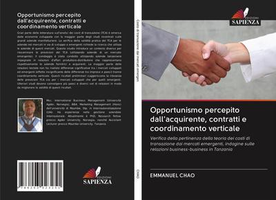 Opportunismo percepito dall’acquirente, contratti e coordinamento verticale