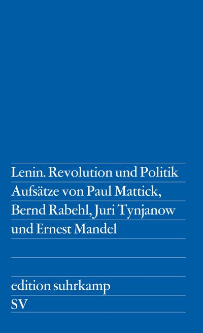 Lenin. Revolution und Politik