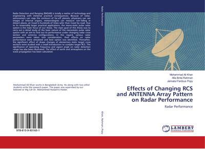 Effects of Changing RCS and ANTENNA Array Pattern on Radar Performance