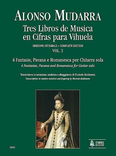 4 Fantasie, Pavana e Romanescaper chitarra sola