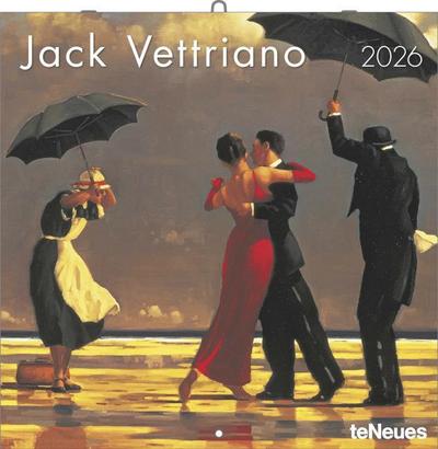 Jack Vettriano 2026 - Wand-Kalender - Broschüren-Kalender - 30x30 - 30x60 geöffnet - Kunst-Kalender