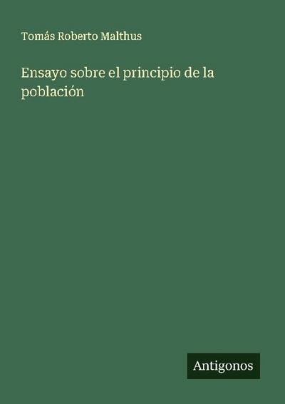 Ensayo sobre el principio de la población