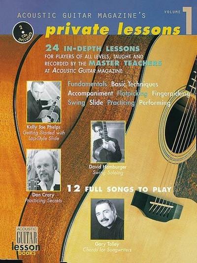 Acoustic Guitar Magazine’s Private Lessons: 24 In-Depth Lessons, 12 Full Songs to Play Book/2-CD Pack
