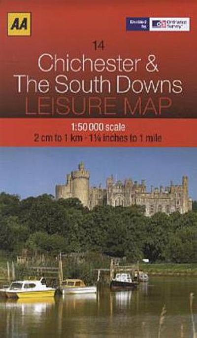 AA Leisure Map Chichester & The South Downs