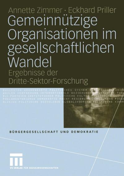 Gemeinnützige Organisationen imgesellschaftlichen Wandel