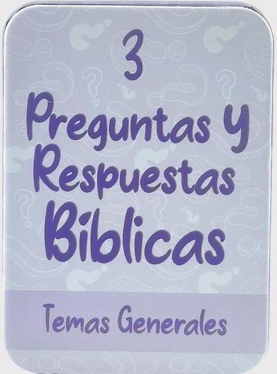 Preguntas Y Respuestas Bíblicas 3: Temas Generales (Caja de Metal)
