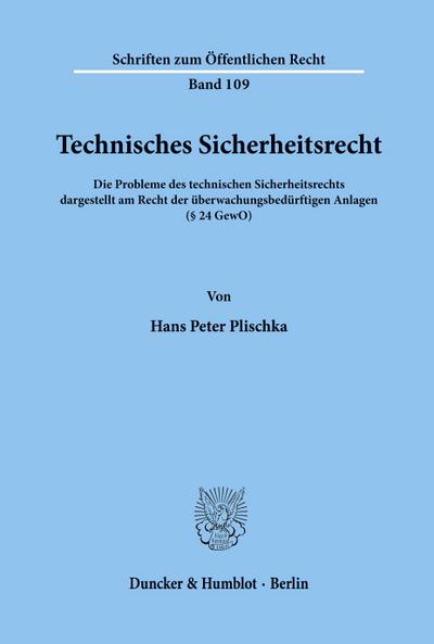 Technisches Sicherheitsrecht.