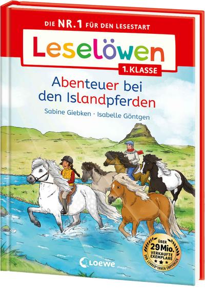 Leselöwen 1. Klasse - Abenteuer bei den Islandpferden: Die Nr. 1 für den Lesestart - Mit Leselernschrift ABeZeh - Erstlesebuch für Kinder ab 6 Jahren