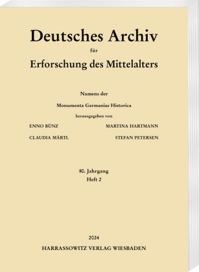 Deutsches Archiv für Erforschung des Mittelalters 80 (2024) 2