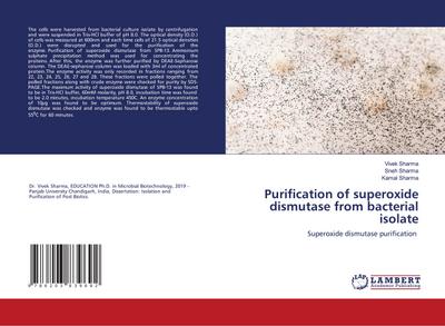 Purification of superoxide dismutase from bacterial isolate