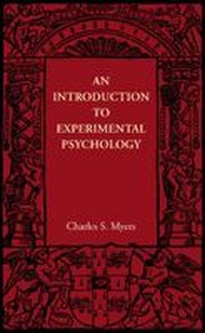 An Introduction to Experimental Psychology