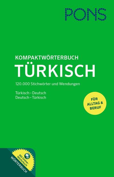 PONS Kompaktwörterbuch Türkisch, m. 1 Buch, m. 1 Beilage
