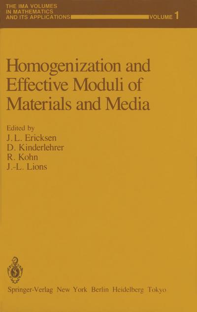 Homogenization and Effective Moduli of Materials and Media