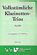 Volkstümliche Klarinettentrios Band 2für 3 Klarinetten
