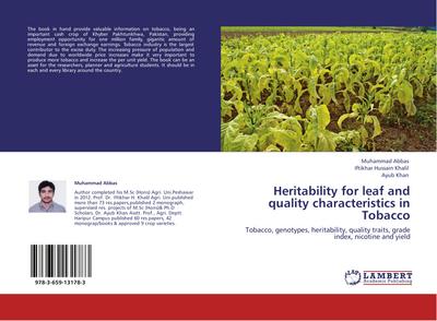 Heritability for leaf and quality characteristics in Tobacco