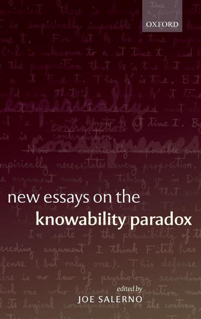 NEW ESSAYS KNOWABILITY PARADOX C