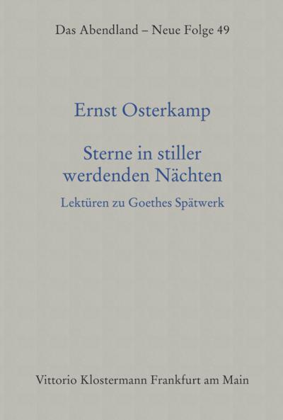 Sterne in stiller werdenden Nächten