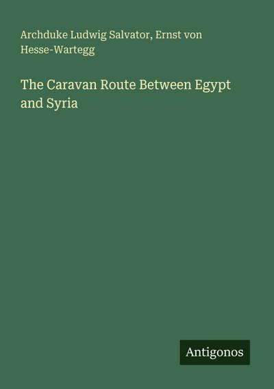 The Caravan Route Between Egypt and Syria