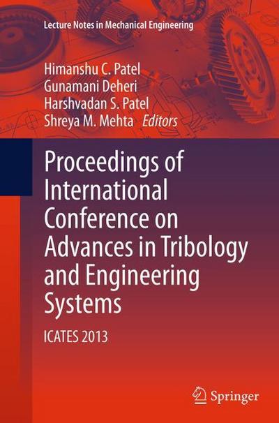 Proceedings of International Conference on Advances in Tribology and Engineering Systems