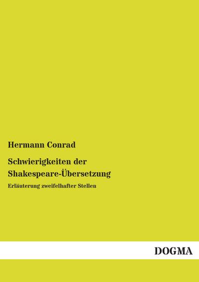 Schwierigkeiten der Shakespeare-Übersetzung