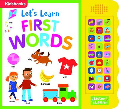 27-Button Sound Book Let’s Learn First Words