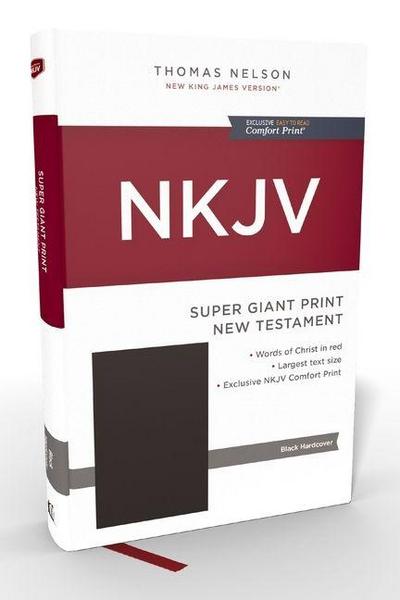 NKJV Super Giant Print New Testament, Hardcover, Red Letter, Comfort Print